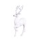 White Glitter Standing Deer Figurine – 12.25"H Christmas Decor-XF1284
